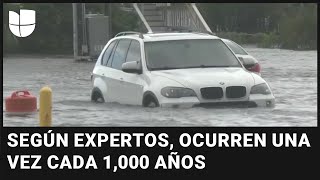 Sistema tropical provoca inundaciones sin precedentes en Carolina del Norte