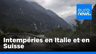 Intempéries : l&#39;Italie et la Suisse touchées par des pluies diluviennes