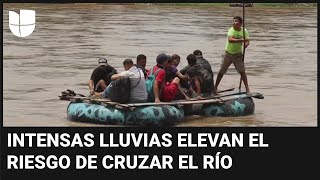 Autoridades en México advierten a migrantes sobre los riesgos de cruzar el río Suchiate