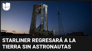 La nave espacial Starliner que llevó a los astronautas al espacio regresará sin ellos