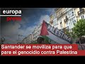 Cerca de mil personas piden en Santander "el fin del genocidio" de Israel contra Palestina