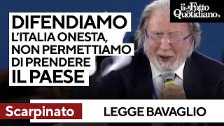 L&#39;intervento show di Scarpinato: &quot;Combattiamo per l&#39;Italia onesta, non si prenderanno il Paese&quot;