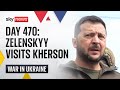 Ukraine War Day 470: Zelenskyy visits flood-hit Kherson