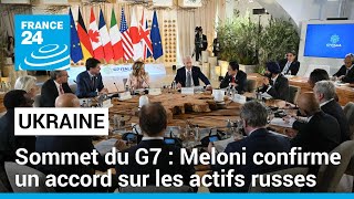 La présidence italienne du G7 confirme un accord sur les actifs russes • FRANCE 24