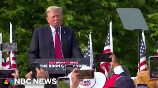 RALLY Trump holds campaign rally in the Bronx
