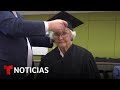 Mujer recibe título de maestría en educación a los 105 años