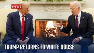 TRANSITION SHARES Biden welcomes Trump at White House for transition of power meeting