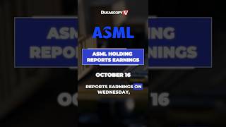 ASML HOLDING ASML Holding reports earnings October 16. #ASML #earningsreports #aichips