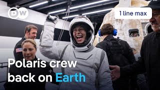 SPACE Space X crew return to Earth following first commercial spacewalk | DW News