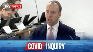 HANCOCK HOLDING CO. Watch UK COVID Inquiry | Matt Hancock gives further evidence | Friday 1st December