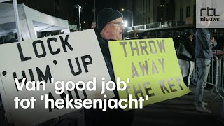 Amerika reageert op vervolging Trump