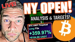 BITCOIN LIVE - Bitcoin PUMP or DUMP? NY Open (Trading &amp; Analysis)