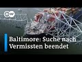 Eingestürzte Brücke in Baltimore: Suche nach Vermissten eingestellt | DW Nachrichten