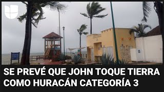 Huracán John amenaza Oaxaca, México: se esperan marejadas ciclónicas y lluvias catastróficas