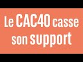 Le CAC40 casse son support - 100% Marchés - matin - 25/07/2024