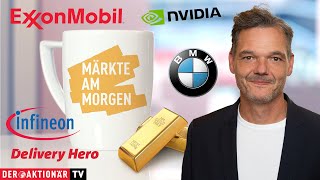 EXXON MOBIL CORP. Märkte am Morgen: Gold, Silber, ExxonMobil, Nvidia, AMD, BMW, Volkswagen, Delivery Hero, Infineon