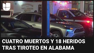 Gritos de desespero: los momentos de terror tras el tiroteo en Alabama que dejó cuatro muertos