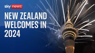 NEW ZEALAND DOLLAR INDEX New Zealand rings in 2024 with fireworks and laser display