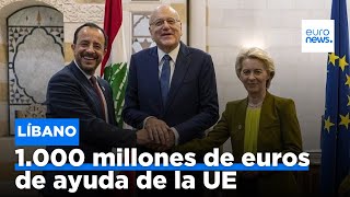 La UE presenta un paquete de ayuda de 1.000 millones de euros para el Líbano en un intento por …