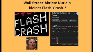 Wall Street-Aktien: Nur ein kleiner Flash-Crash..! Marktgeflüster