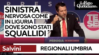 &quot;A sinistra nessuna idea di futuro&quot;, Salvini attacca: &quot;In Liguria sono stati squallidi&quot;