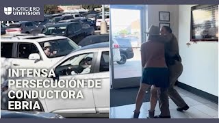 Conductora ebria provoca intensa persecución: trató de huir tras chocar con una patrulla