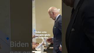 JOE El presidente Joe Biden votó en el Departamento de Elecciones de Delaware