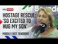 'So excited to hug son': Mum of rescued Gaza hostage calls for deal to release others