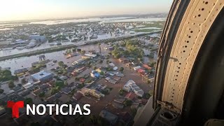 Las lluvias dejan un panorama desolador en el sur de Brasil