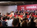 Comité Federal del PSOE con la ausencia de Pedro Sánchez
