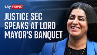 LORD RESOURCES LIMITED Watch live: Justice Sec Shabana Mahmood delivers speech at the Lord Mayor&#39;s Banquet