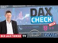 RWE AG INH O.N. - DAX-Check LIVE: Aroundtown, Deutsche Telekom, DHL Group, Renk, RWE, SAP im Fokus