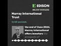 Murray International Trust in 60 seconds