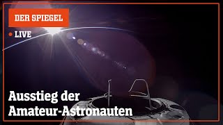 Livestream: Ausstieg der Amateur-Raumfahrer aus der privaten Weltraumkapsel  | DER SPIEGEL