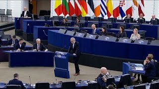 Il Parlamento europeo a Strasburgo condanna l&#39;alleanza militare tra Russia e Corea del Nord