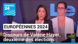 Européennes 2024 : discours de Valérie Hayer (Renaissance), deuxième des élections • FRANCE 24