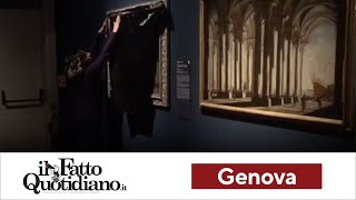 TERRA &quot;Bruciamo tutto&quot; a Genova: teli sui quadri e vernice per terra alla mostra Artemisia Gentileschi
