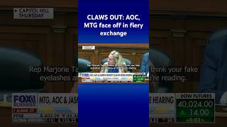AOC and ‘baby girl’ Marjorie Taylor Greene trade barbs during House hearing #shorts