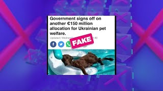 No, this RTÉ headline on Irish funds for Ukrainian pets isn’t real