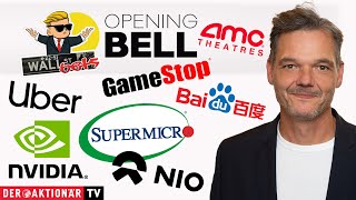 BAIDU INC. ADS Opening Bell: Gamestop, AMC Entertainment, Nvidia, Super Micro, Uber, Baidu, NIO
