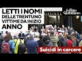 Suicidi in carcere, al presidio di Genova letti i nomi delle vittime: "Ecco cosa si può fare subito"