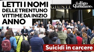 Suicidi in carcere, al presidio di Genova letti i nomi delle vittime: &quot;Ecco cosa si può fare subito&quot;