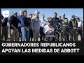 Gobernadores respaldan las medidas de Greg Abbott en la frontera, incluido el uso de alambre de púas