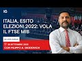 IG Look Ahead | Italia, esito elezioni 2022: vola il Ftse Mib ma quanto durerà?
