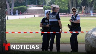 Videos del aterrador ataque con un cuchillo a padres y niños en Francia. Tres heridos están graves
