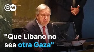 Guterres llama a evitar que Líbano se convierta en &quot;otra Gaza&quot;