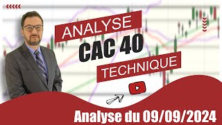 CAC40 INDEX CAC 40   Analyse technique du 09-09-2024 par boursikoter