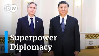 US Secretary of State Blinken visits China for tough talks | DW News