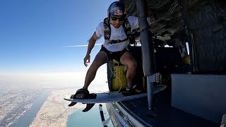 Sebastian Alvarez entre dans l&#39;histoire en faisant du skysurf à Abu Dhabi