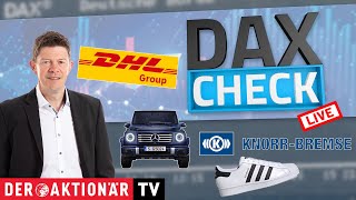 ADIDAS AG NA O.N. DAX-Check LIVE: Adidas, DHL Group, Knorr-Bremse, Mercedes-Benz, SAP, TUI im Fokus